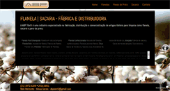 Desktop Screenshot of abptextil.com.br